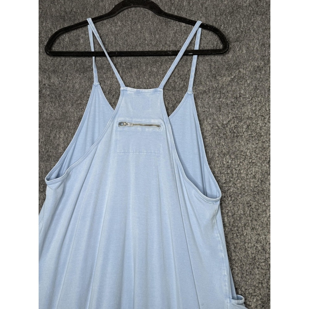 FP Movement Hot Shot Jumpsuit Womens Medium Light Blue Pocket Jogger One Piece - Picture 9 of 11